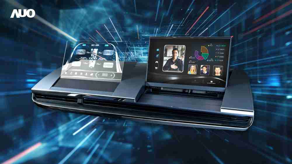 尊龙集团Micro LED Display HMI解决方案打造透明Micro LED前座仪表，，，呈现信息并保留驾驶视野开阔；亦为副驾驶座乘客打造收放自如的Micro LED屏幕，，，在不影响显示质量的前提于显示区内建镜头，，，让用户能与视讯对象直接眼神接触，，，提供绝佳的双向沟通体验