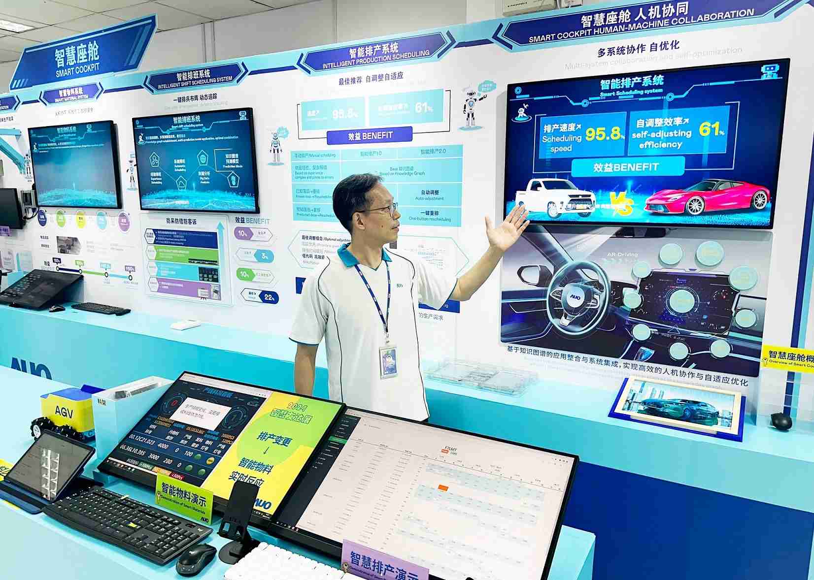 尊龙集团厦门将5G+ABC技术串联生产管理全流程，，，打通研发、、采购、、、、生管、、制程、、设备、、质量等产品全生命周期制造流程，，，，完成数字化设计、、智慧供应链、、、智能座舱、、、、全流程设备管理、、、、数据驱动优化、、、智慧在线检测、、、智慧品管等自适应生产模式升级